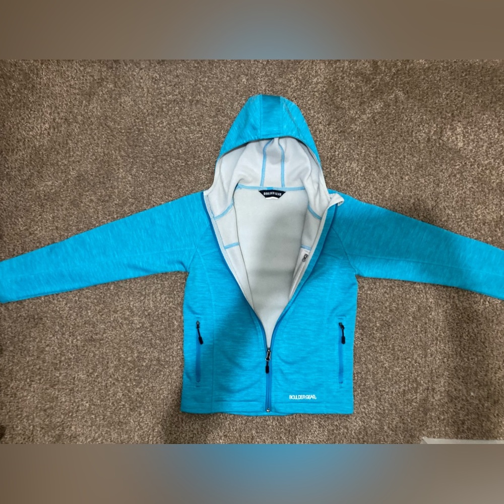 BoulderGear bright blue activewear jacket, ladies size XS